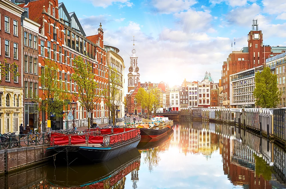 Amstel River-Amsterdam, Netherlands